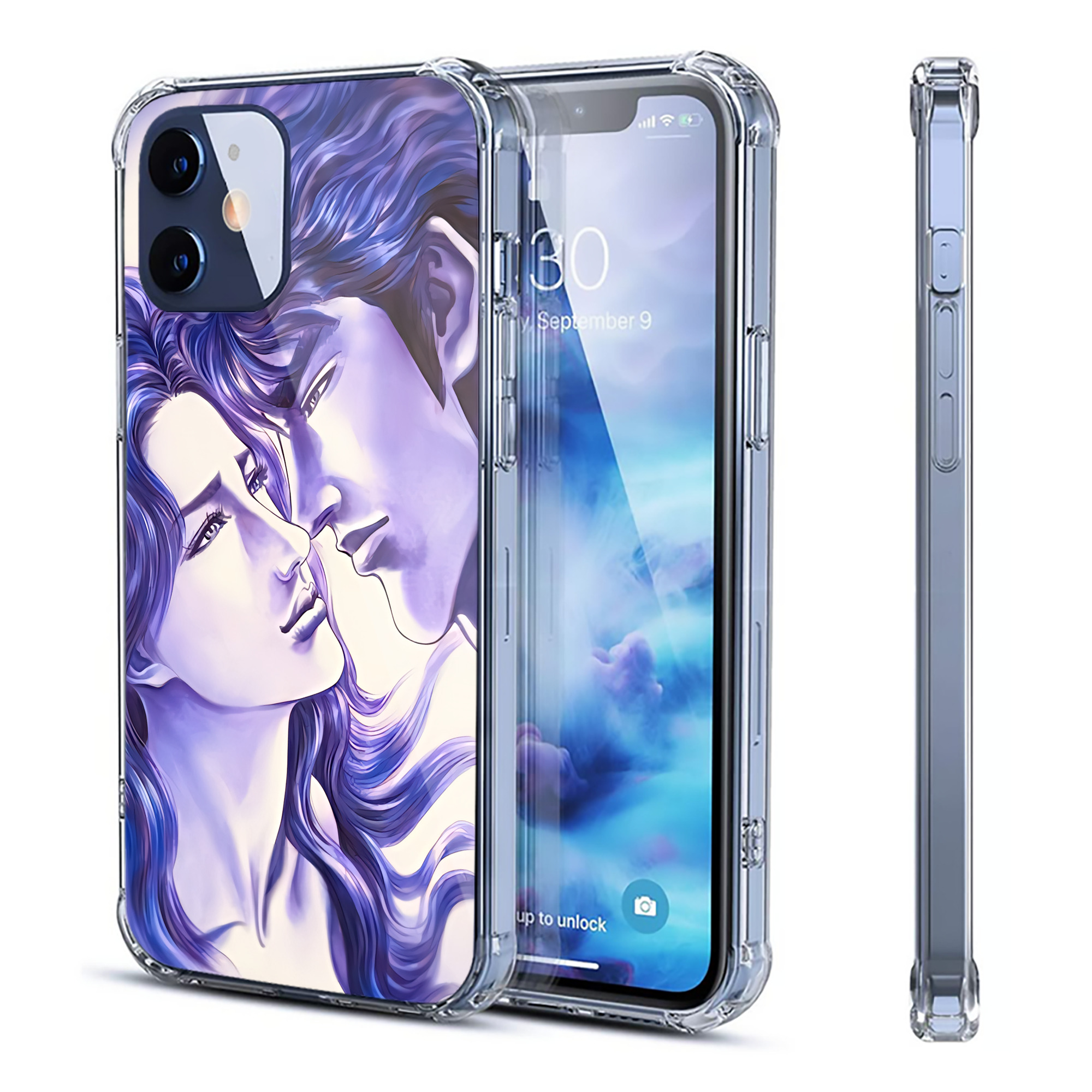 （画像用） 北斗の拳 Fist of the North Star 【iPhone 12シリーズ対応】透明スマホケース（クリアソフトケース）